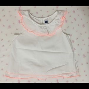 Janie and Jack ruffle trim sleeveless top 2T